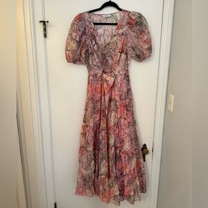 & Other Stories Floral Maxi Dress with Cutout
